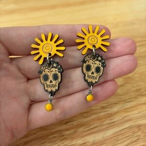 Day of the Dead Sugar Skull Earrings